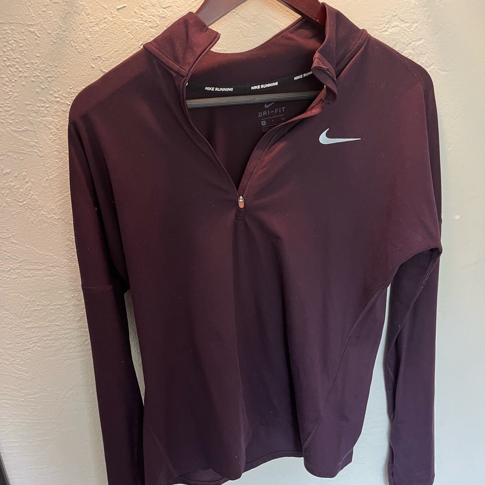 Nike Dry fit quarter zip in purple